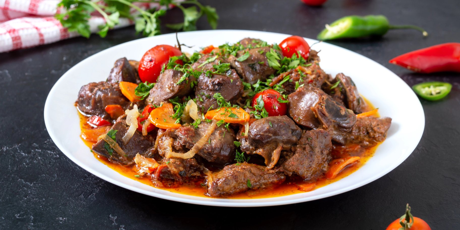 Кучмачі з курячими субпродуктами