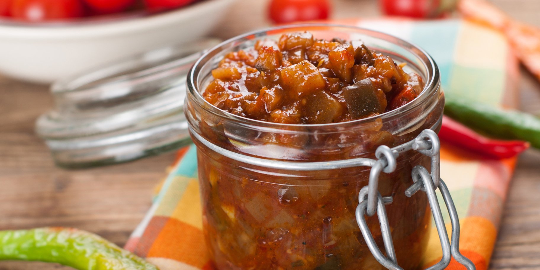 Острые баклажаны на зиму