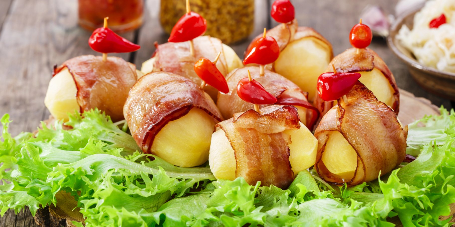 Картопля на грилі з беконом