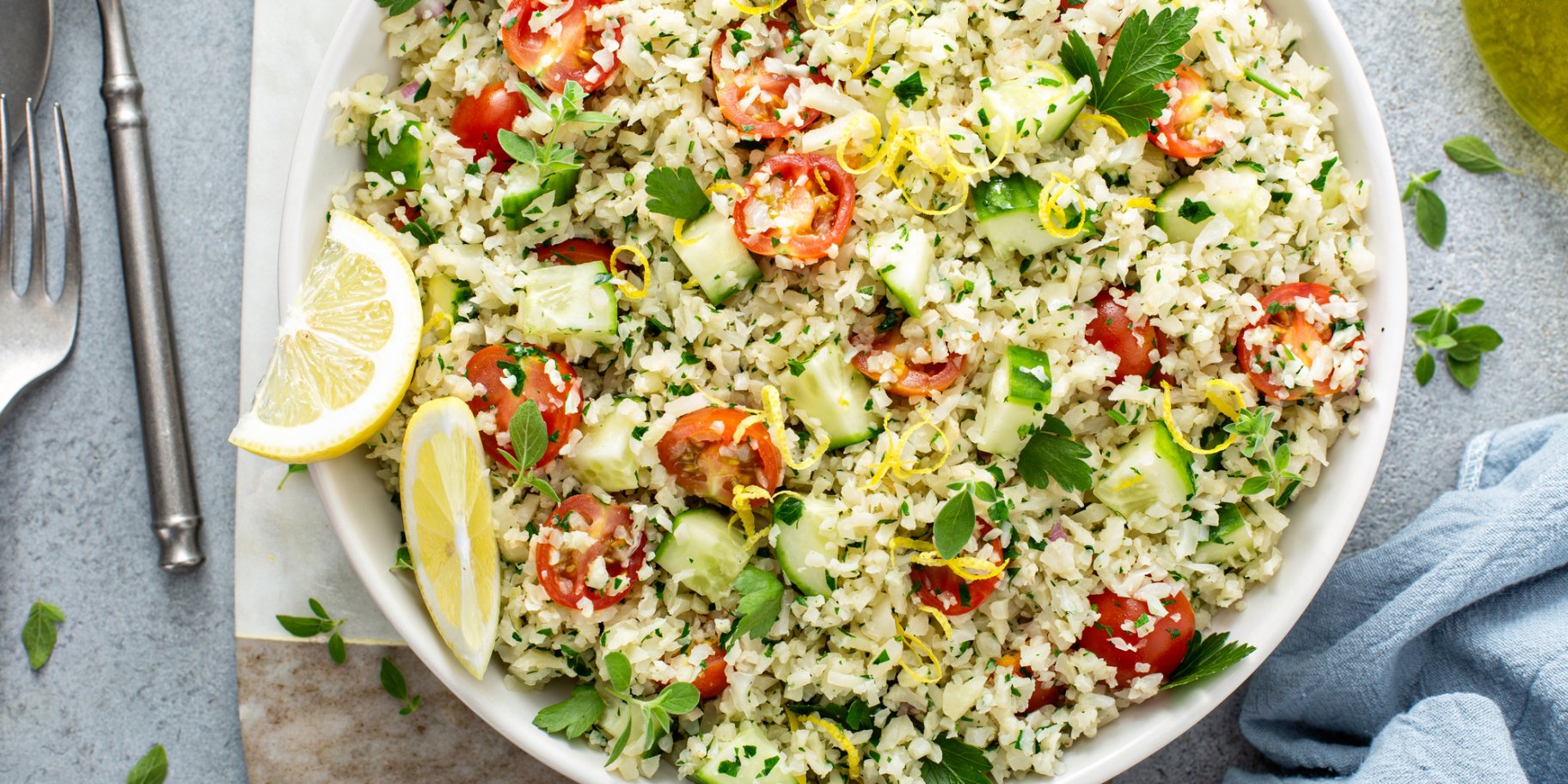 Простой восточный салат табуле с цветной капустой — для тех, кто не употребляет глютен