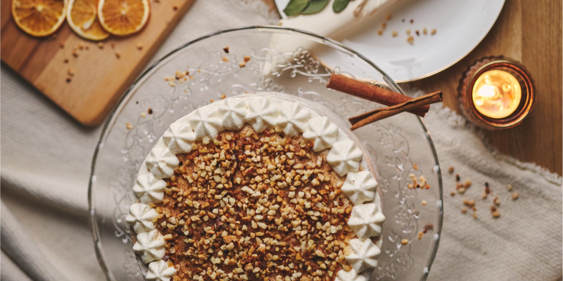 Кавово-кокосовий торт на Новий рік