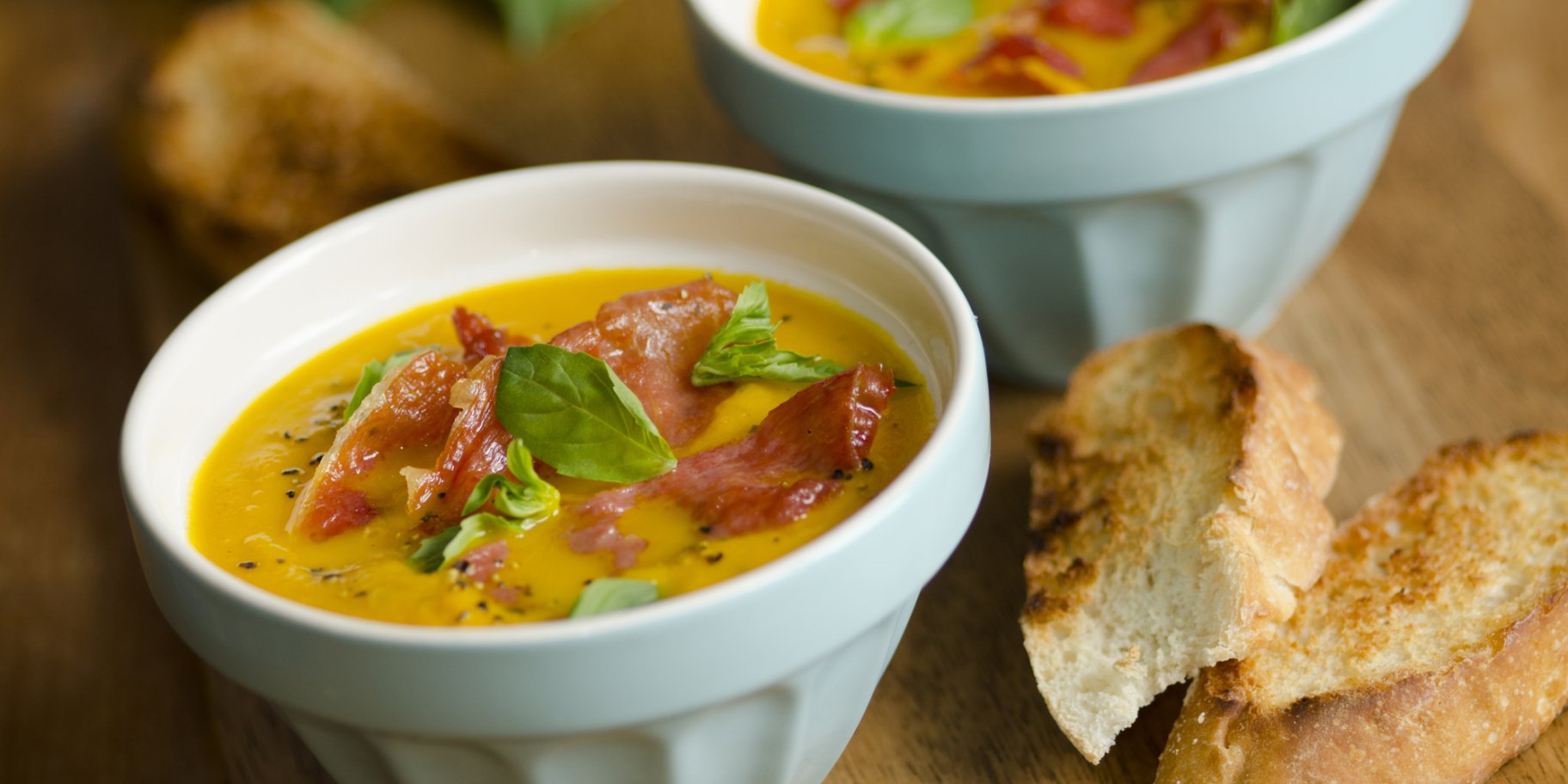 Суп із дині з прошуто по-тосканськи