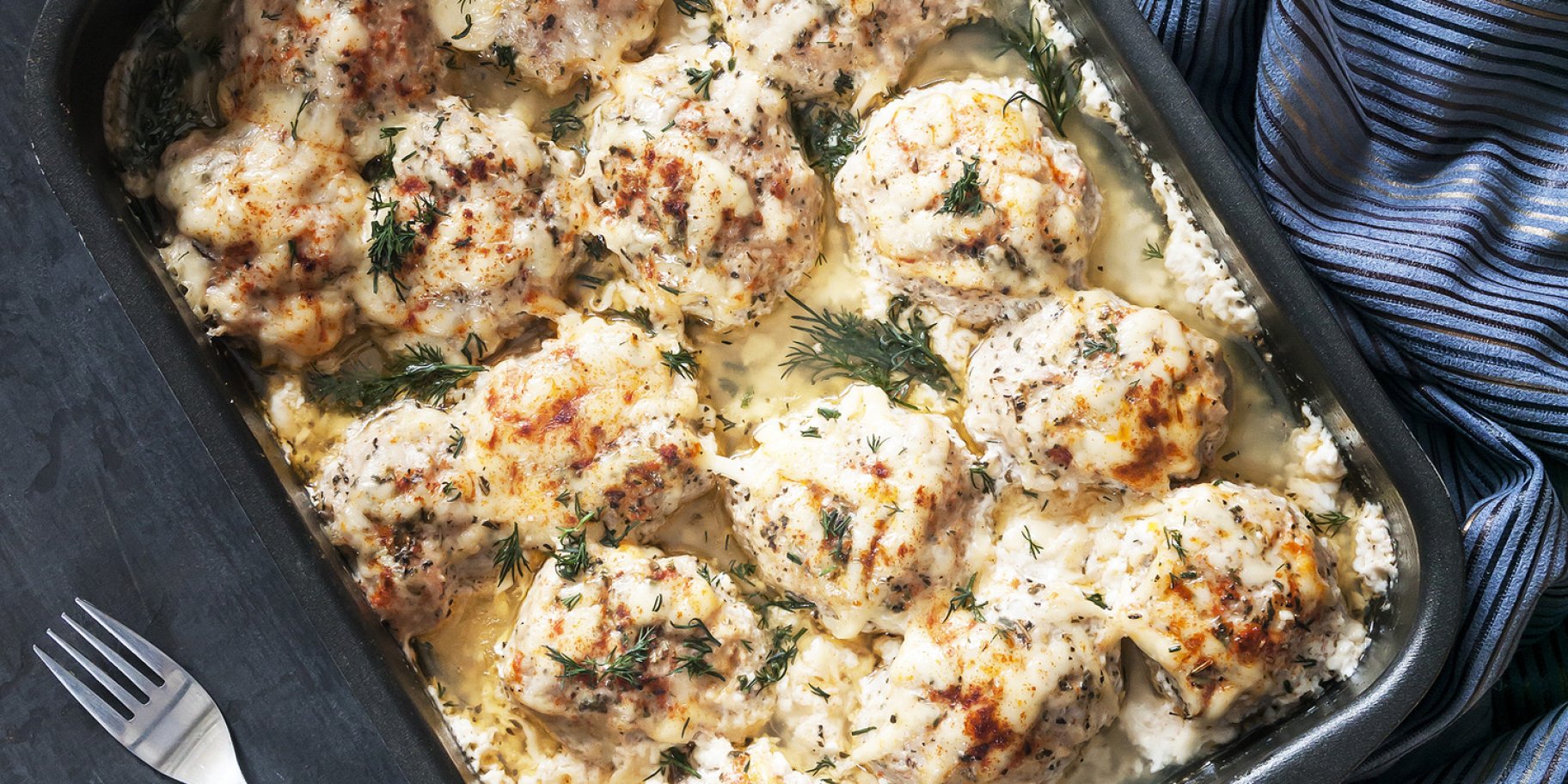 Тефтели в сливочно-чесночном соусе