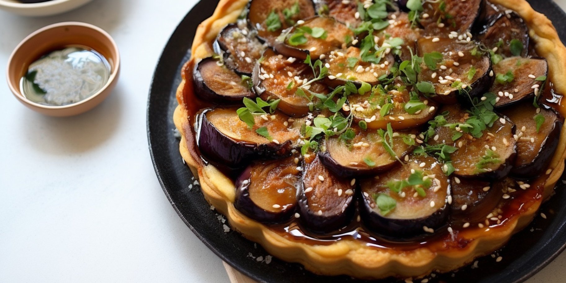 Тарт татен с баклажанами