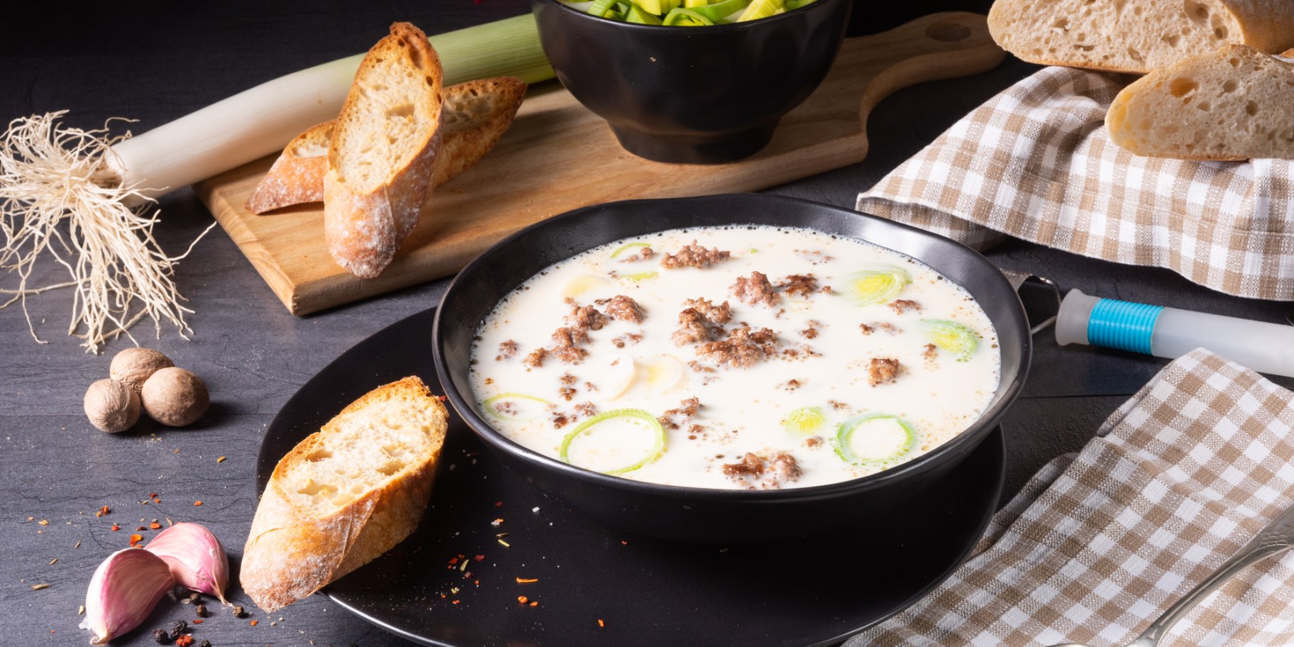 Популярний німецький сирний суп