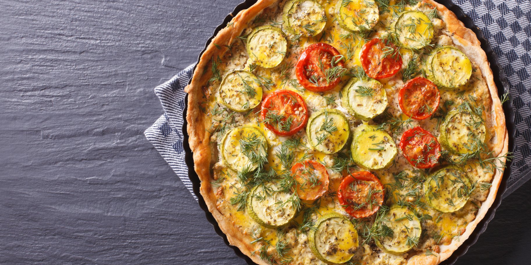 Тарт с цуккини и томатами