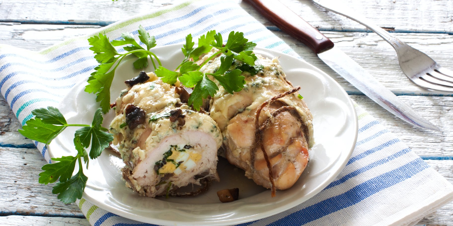 Курячі рулетики з омлетом рецепт