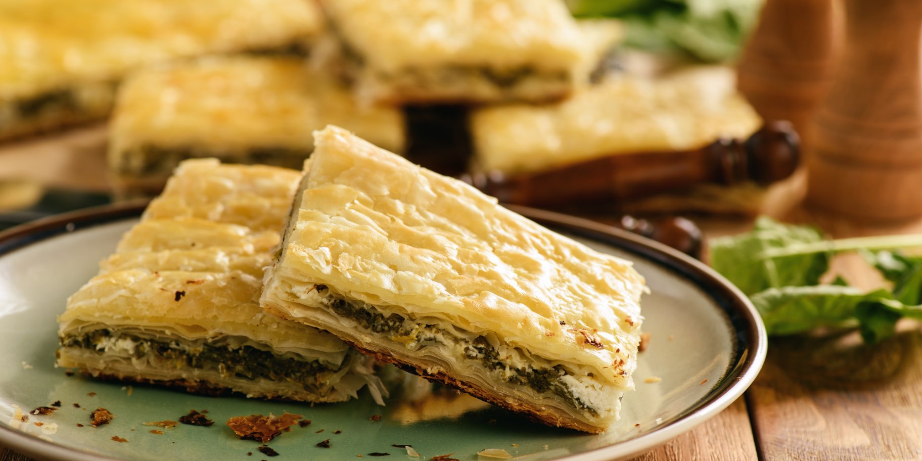 пирог со шпинатом и фетой