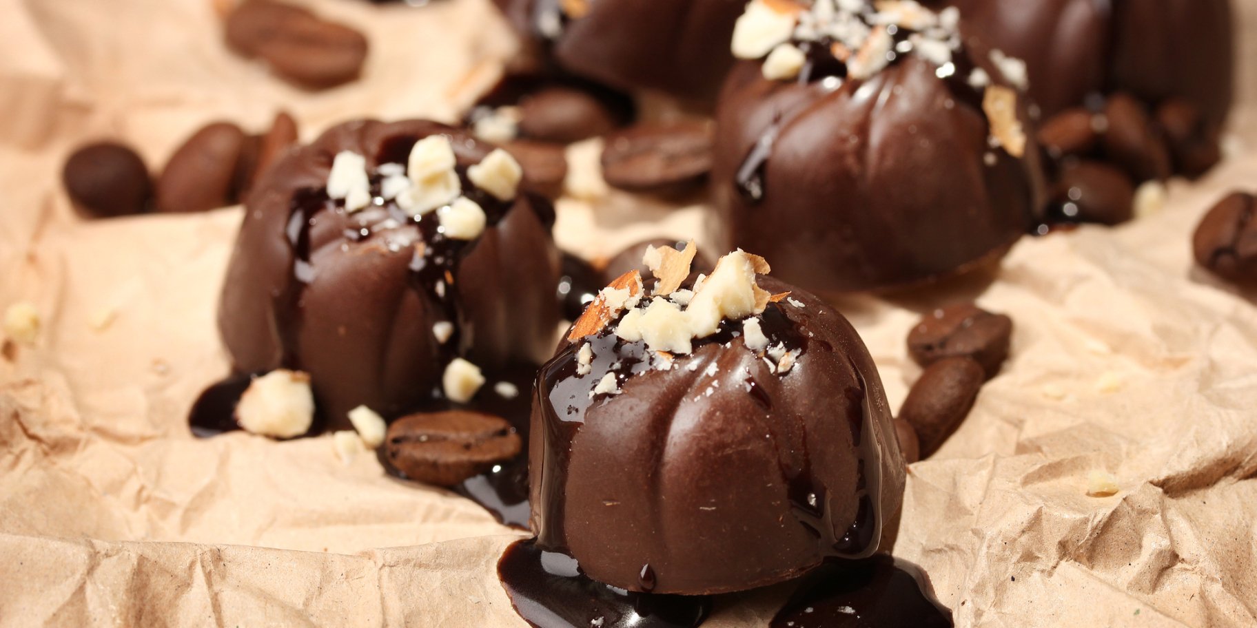 Шоколадні цукерки з хрумкими кульками
