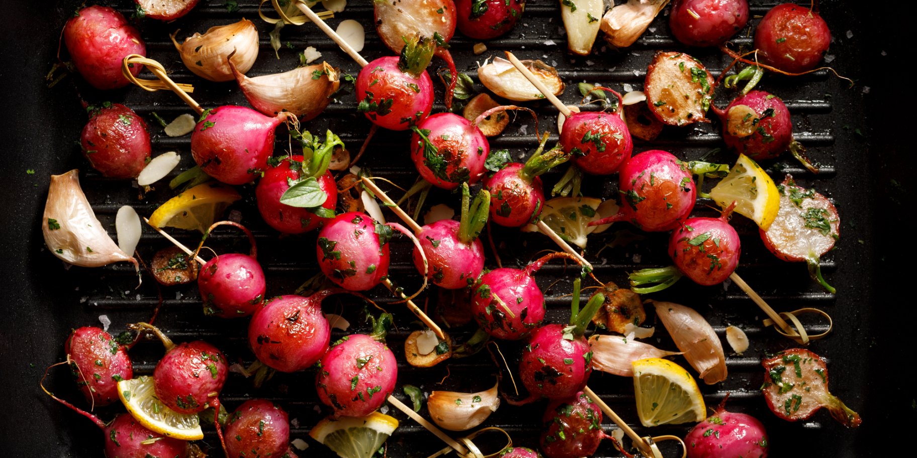 Редис на гриле