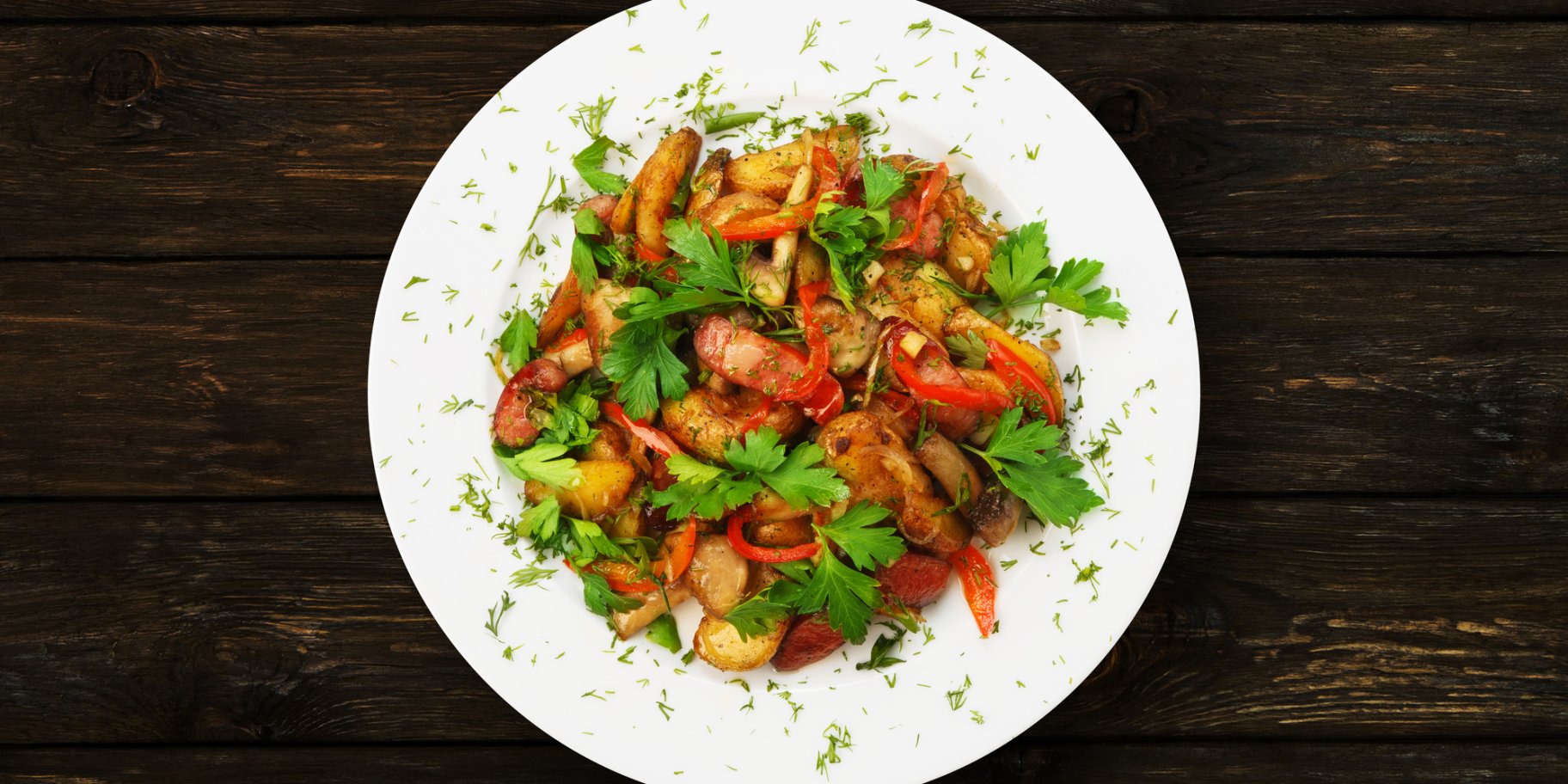 Салат із запечених овочів і нуту