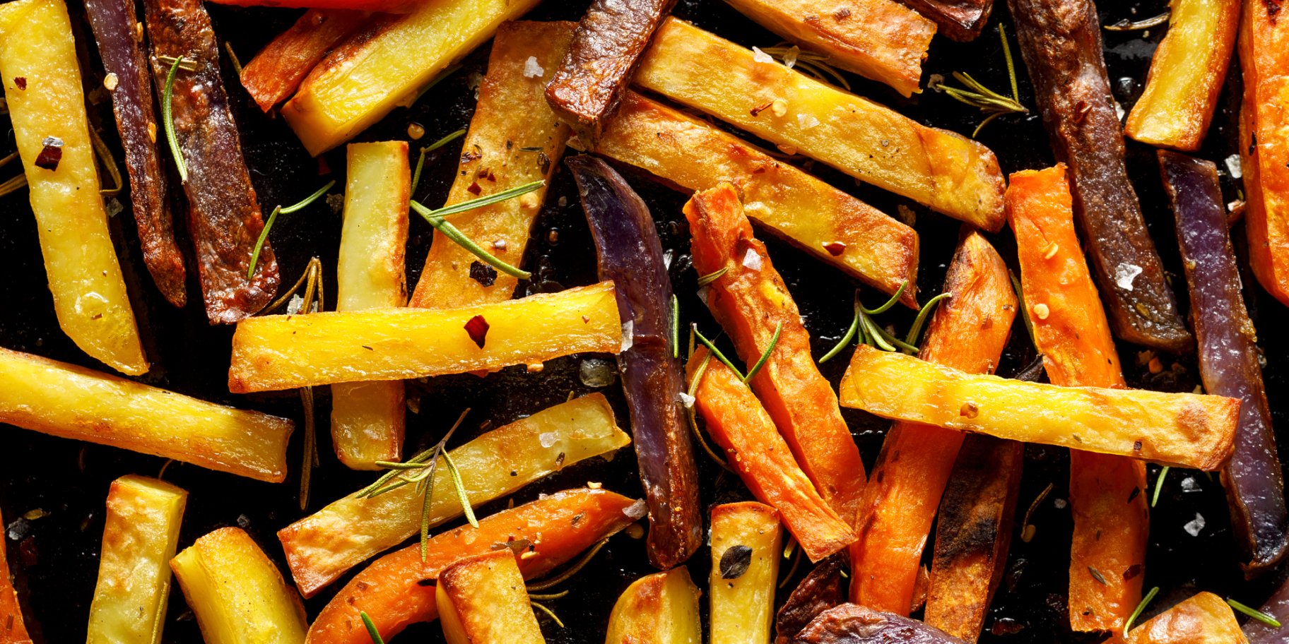 Фиолетовый картофель с бататом