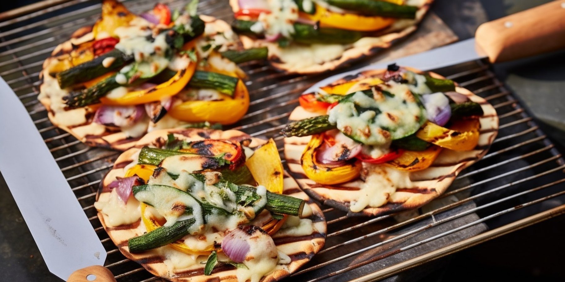 Піца з овочами на грилі