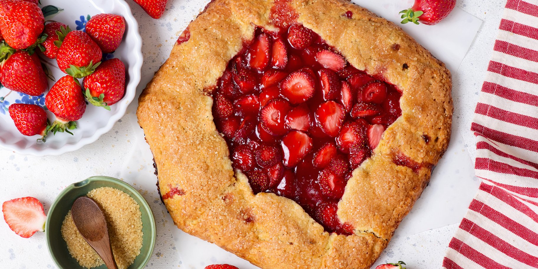 Галета з полуницею