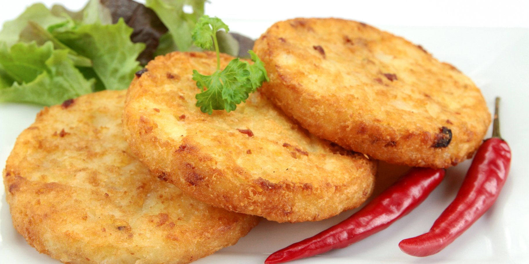 Хрусткі диски з картопляного фаршу