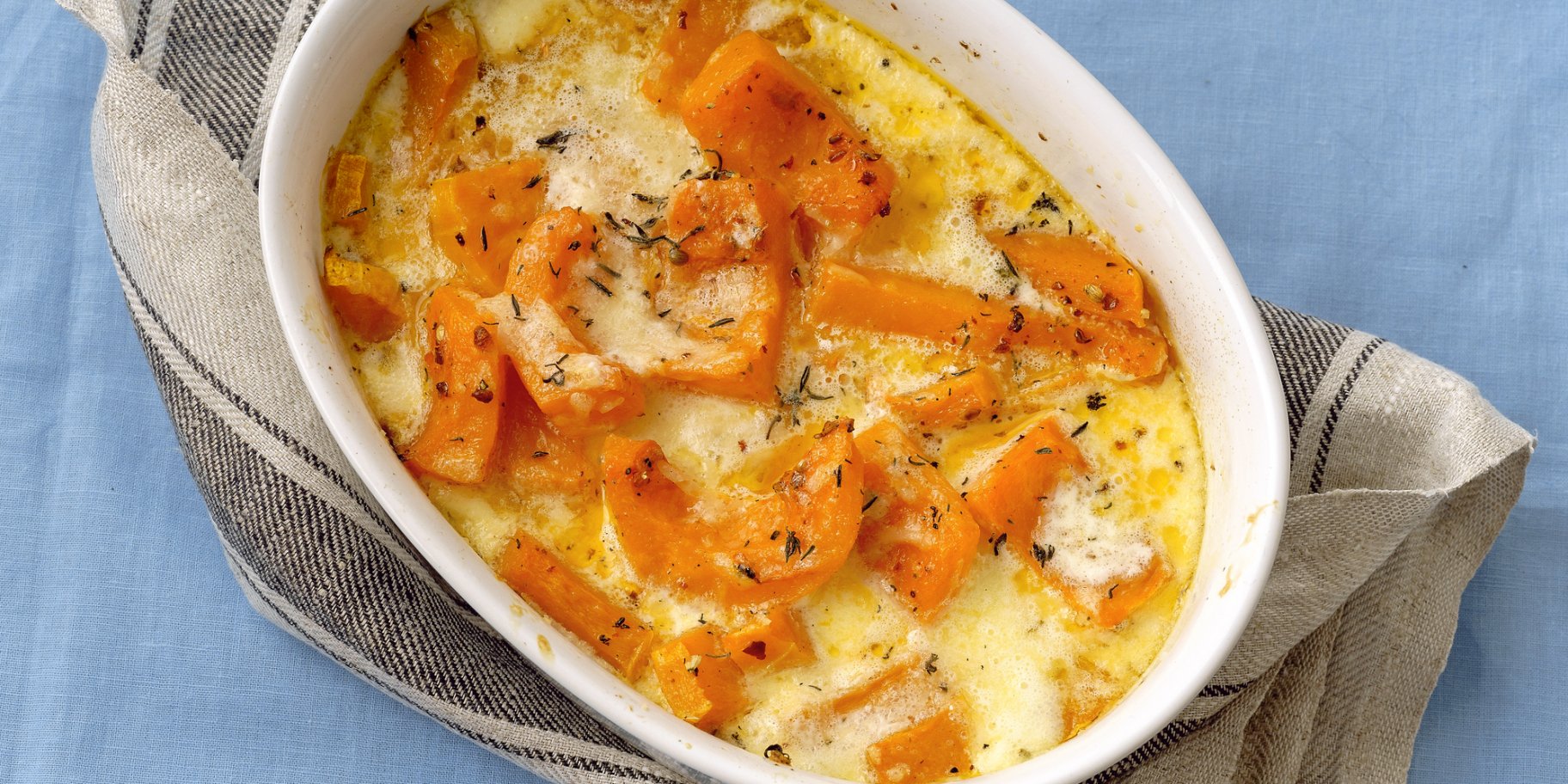 Гарбуз парміджано з беконом