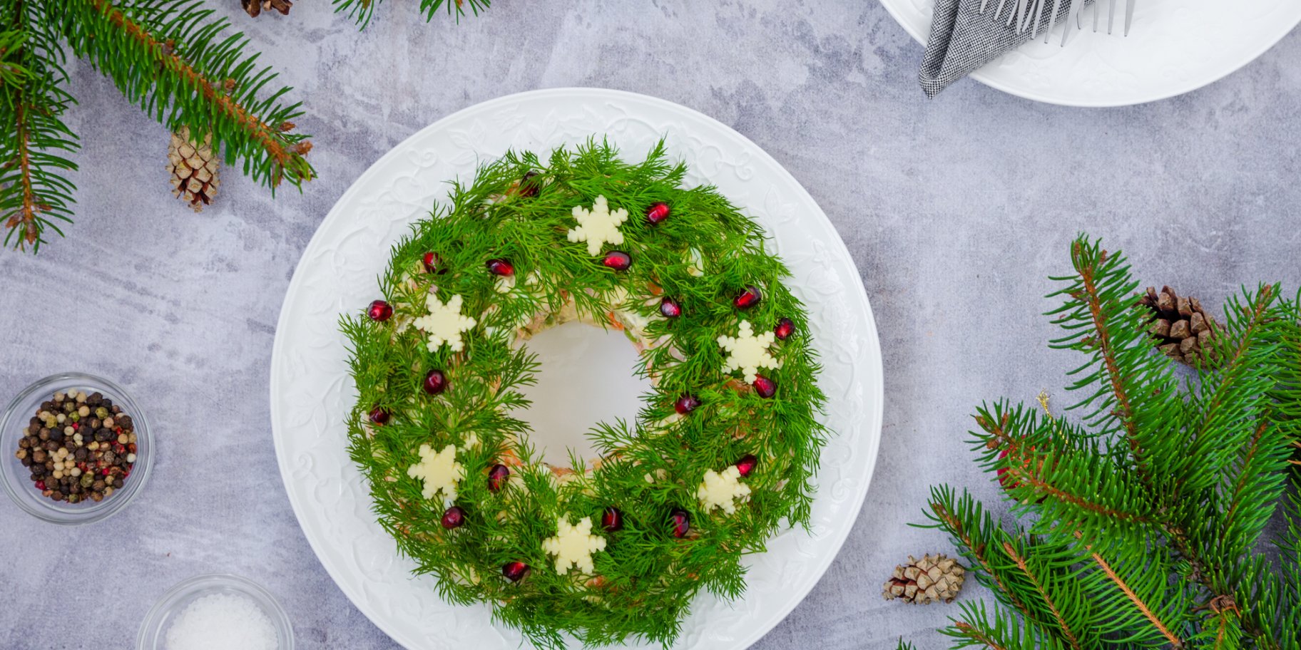 Салат «Різдвяний вінок»