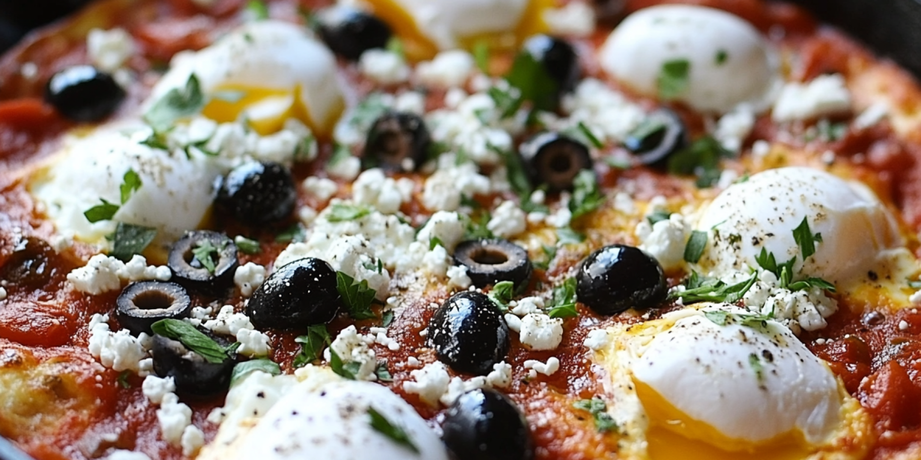 Шакшука з фетою та оливками