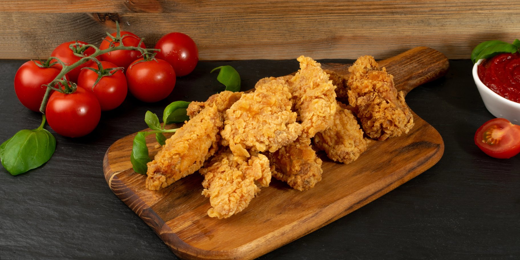 Гострі курячі крильця в паніруванні