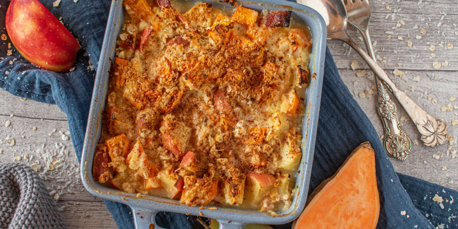 вівсяна запіканка з яблуками