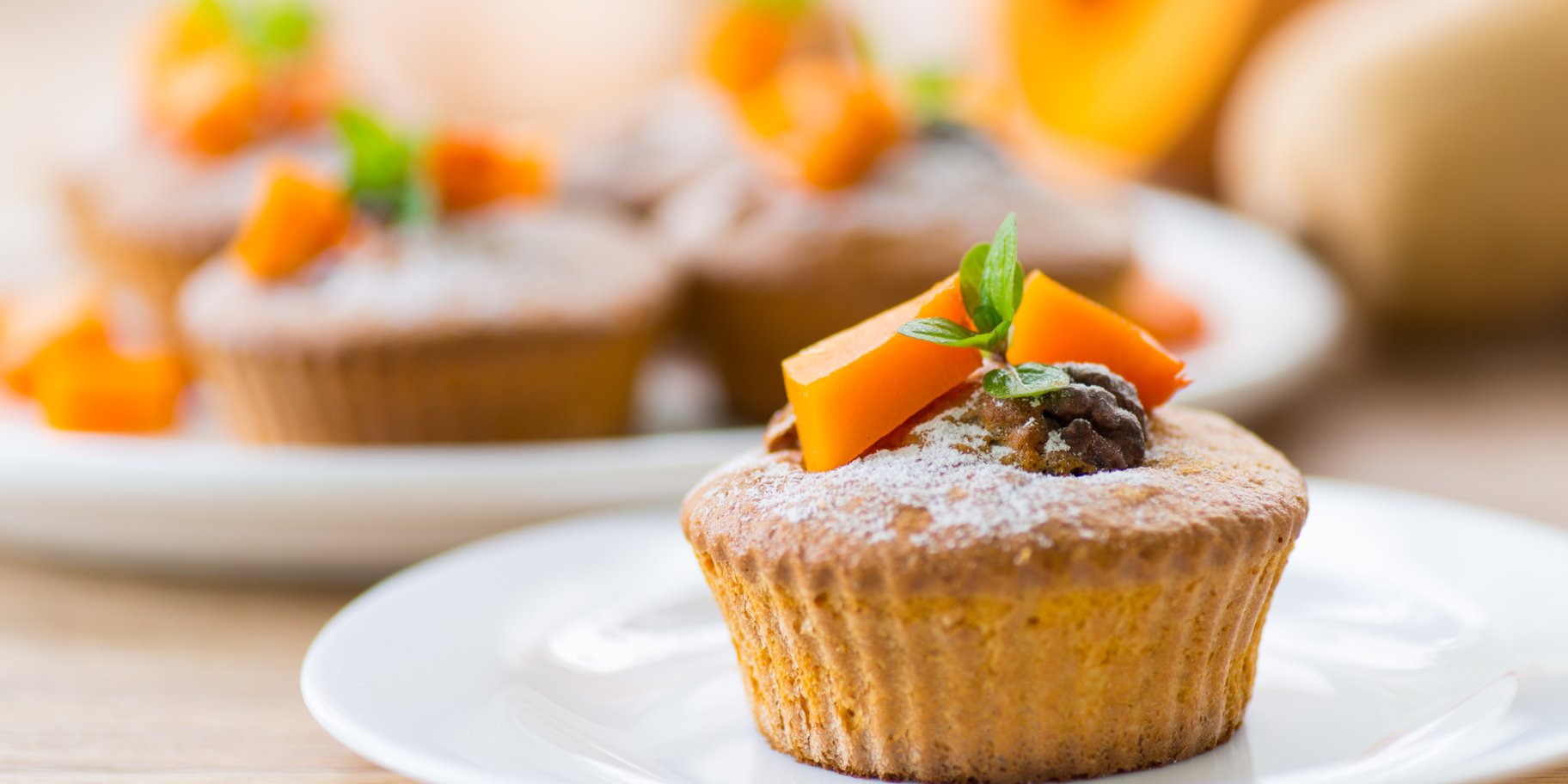 Кекси з гарбузом і фініками