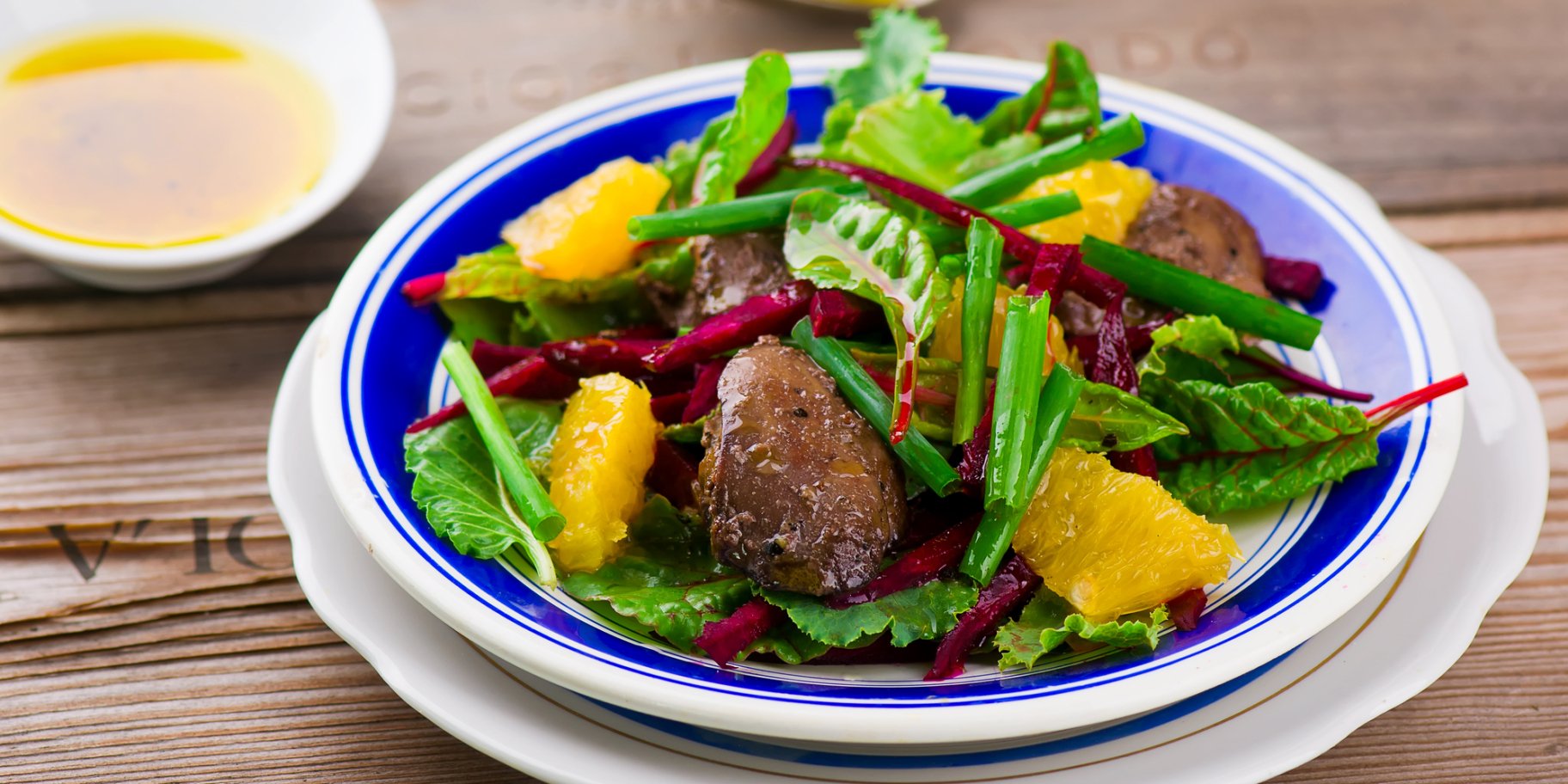 Буряковий салат з печінкою