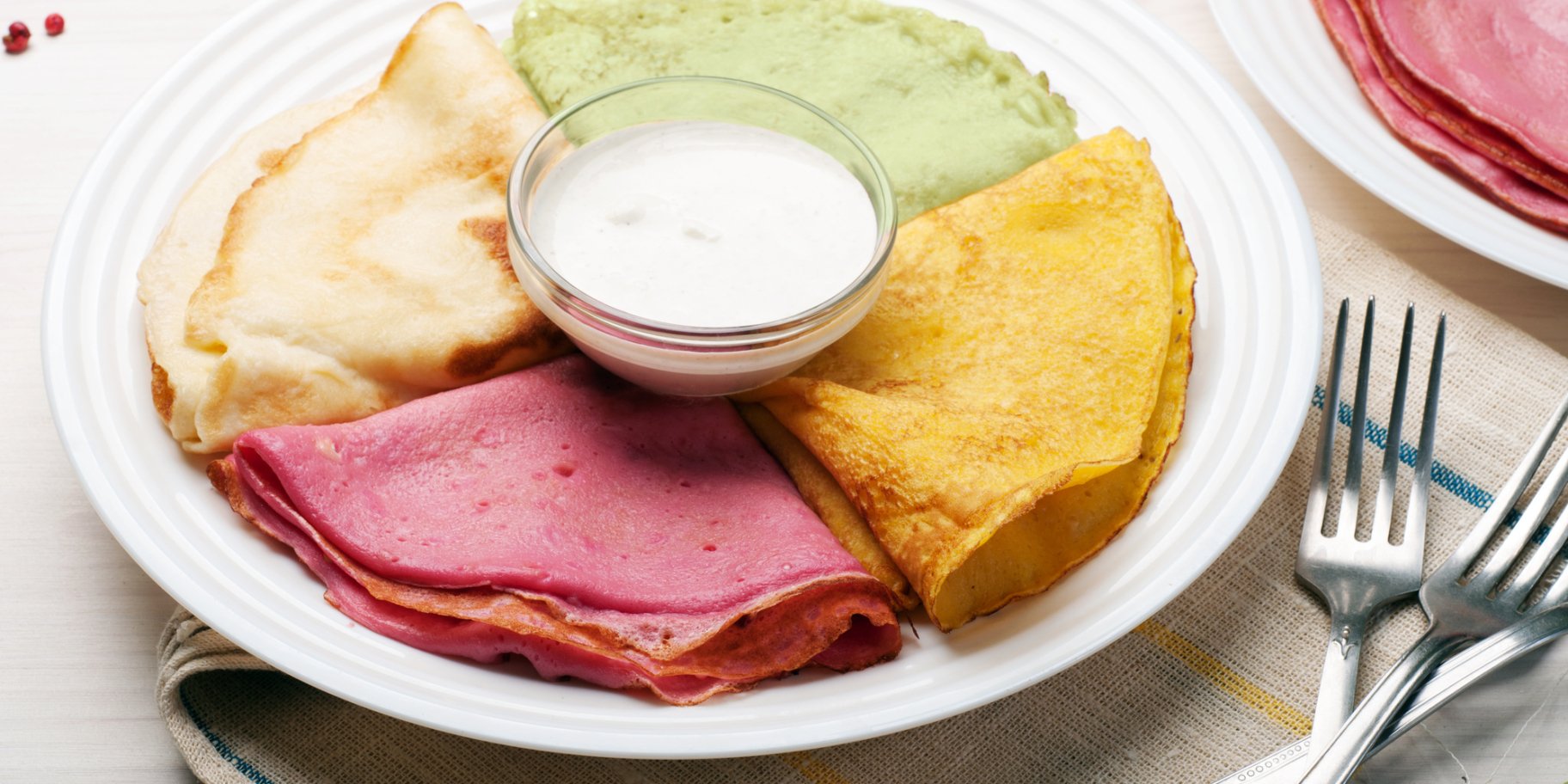 цветные блины