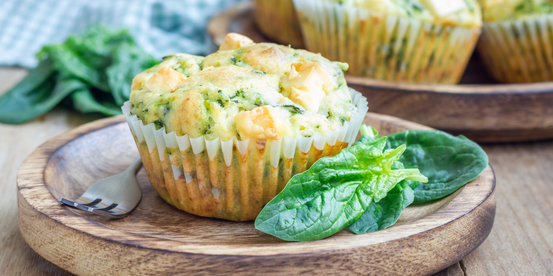 Мафіни з фетою і шпинатом