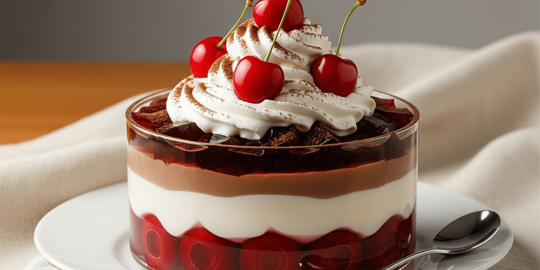 Желе "Шварцвальдське" з вишнею