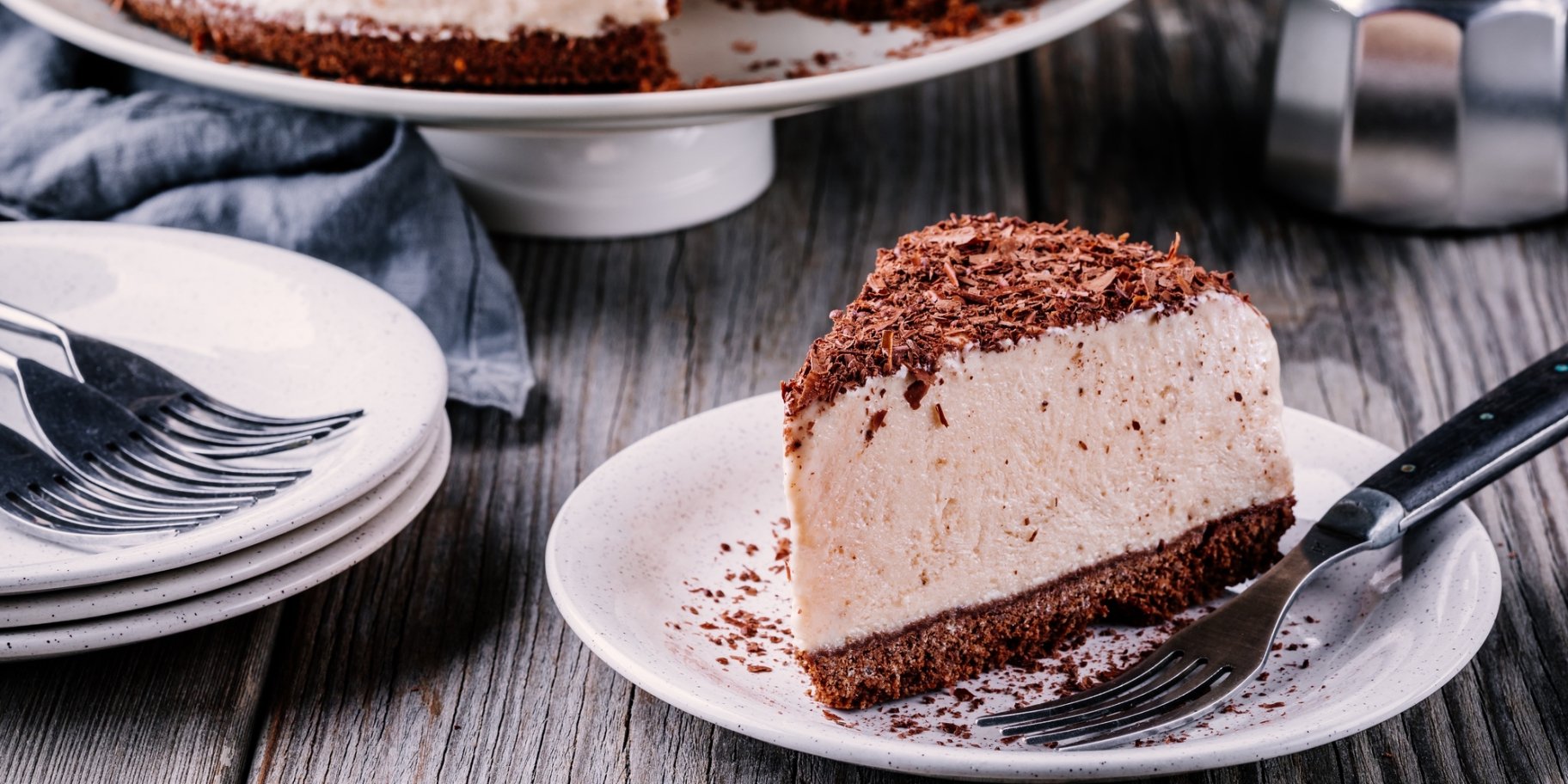 сливочно-шоколадный чизкейк