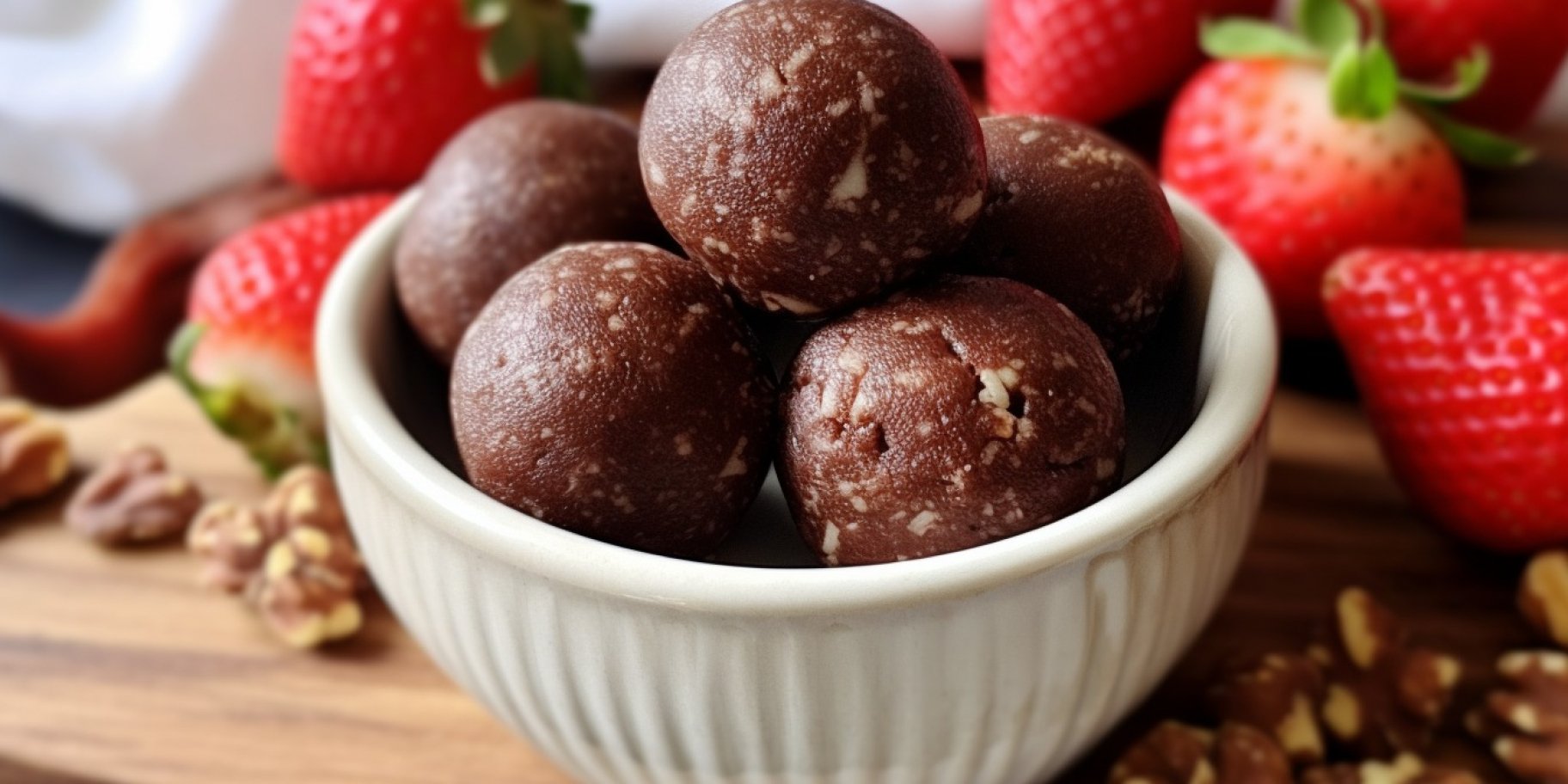 Кульки з фініком та полуницею