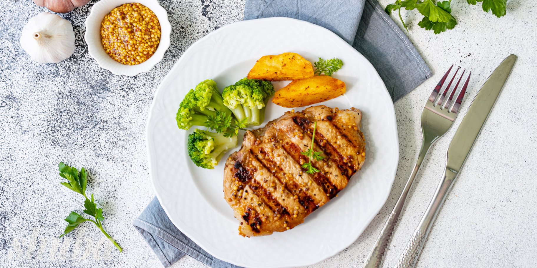 Стейк на грилі