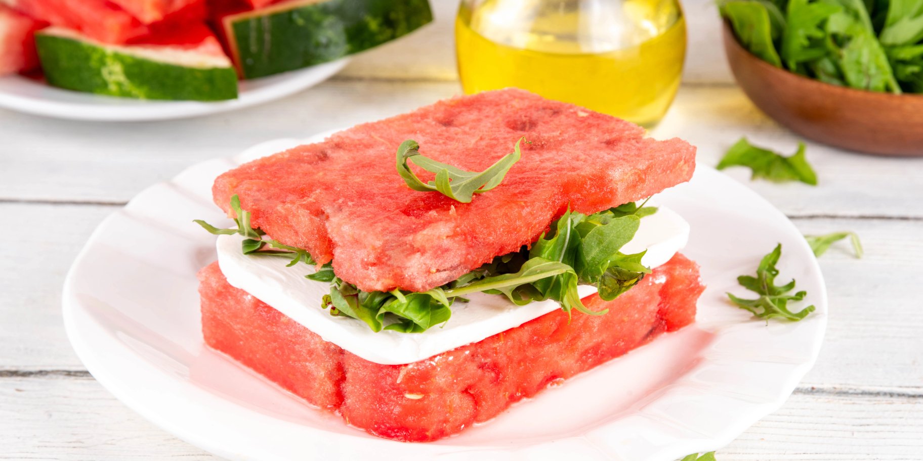 Сендвіч із кавуном і фетою