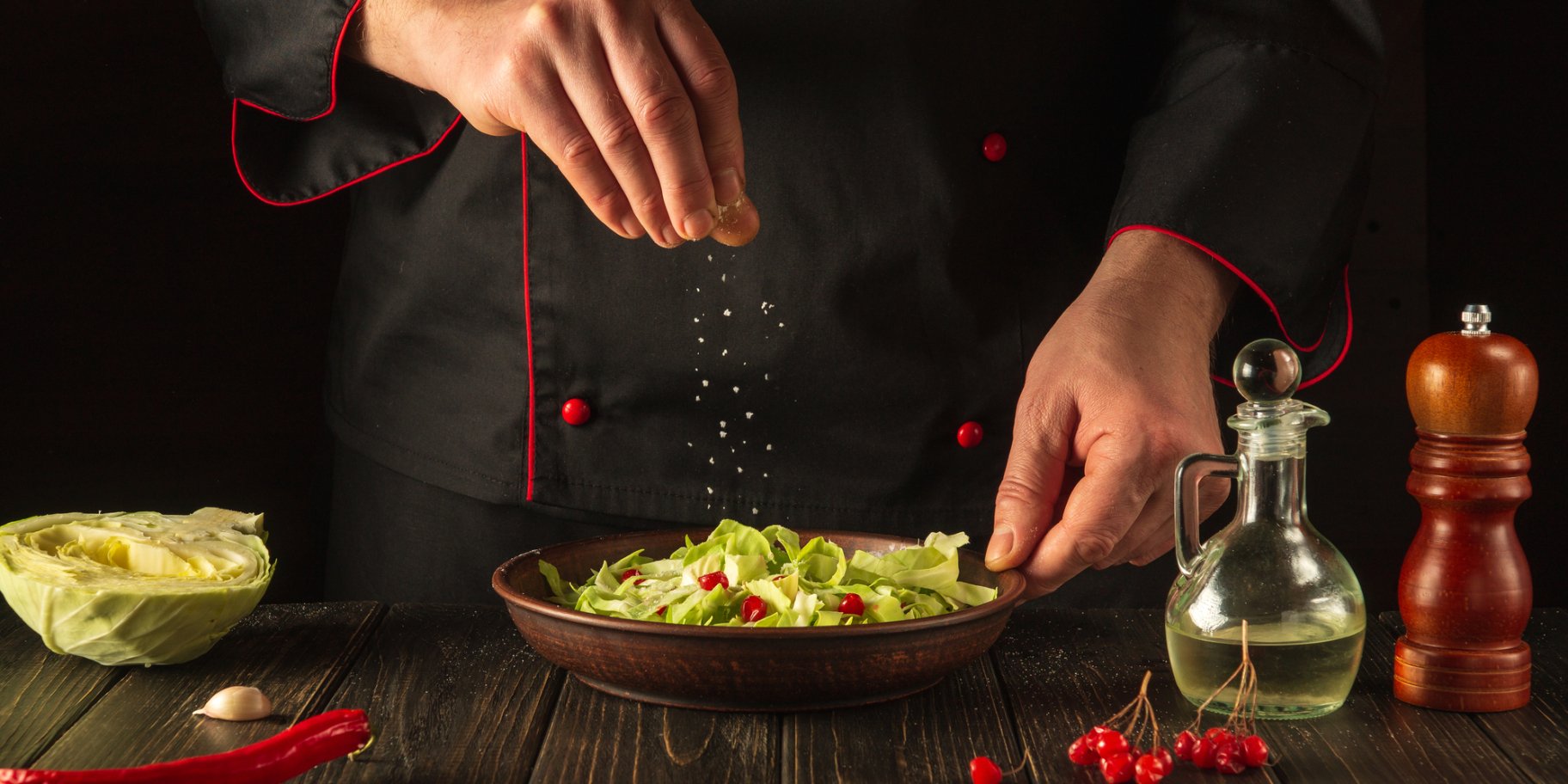 салат с капустой и калиной