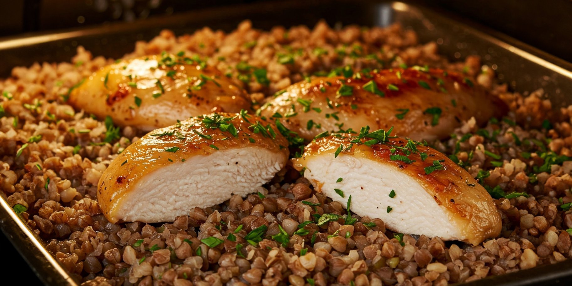 гречана каша з куркою