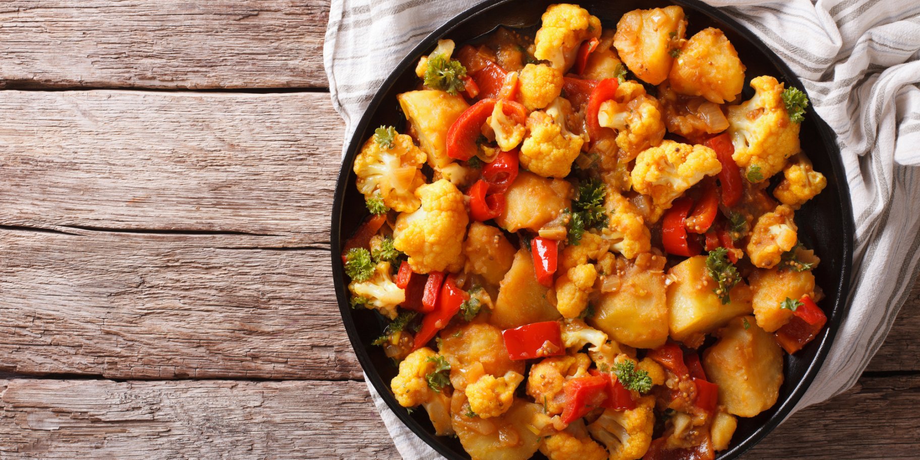 Смажена картопля з овочами по-грецьки