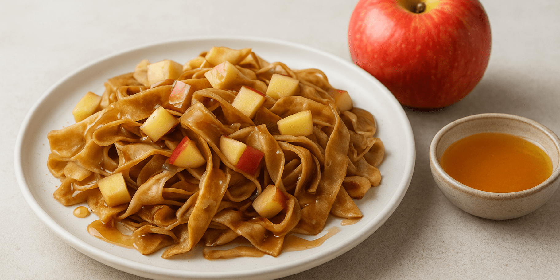 Локшина з млинців на сковороді