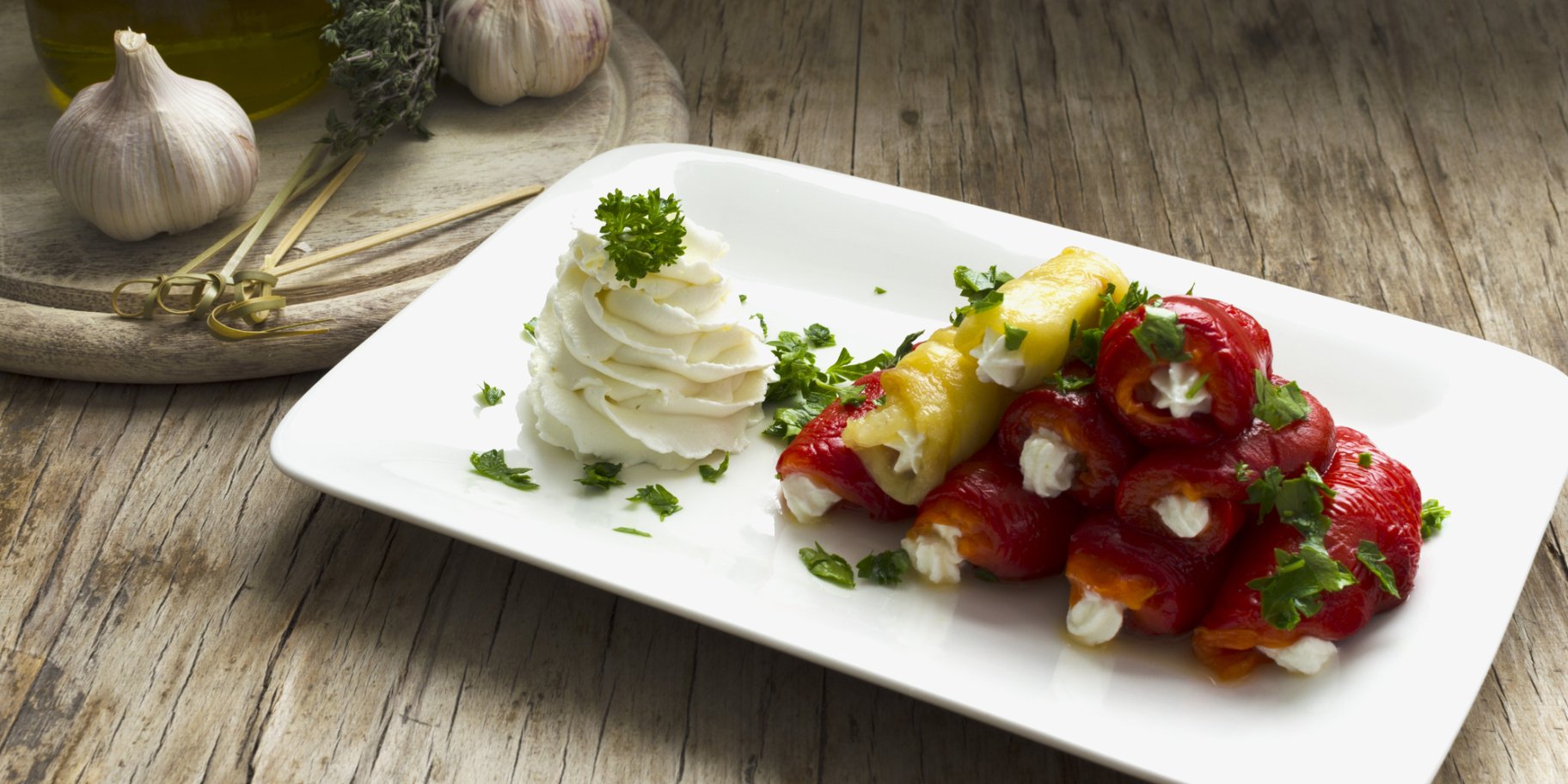 Роллы из маринованного перца