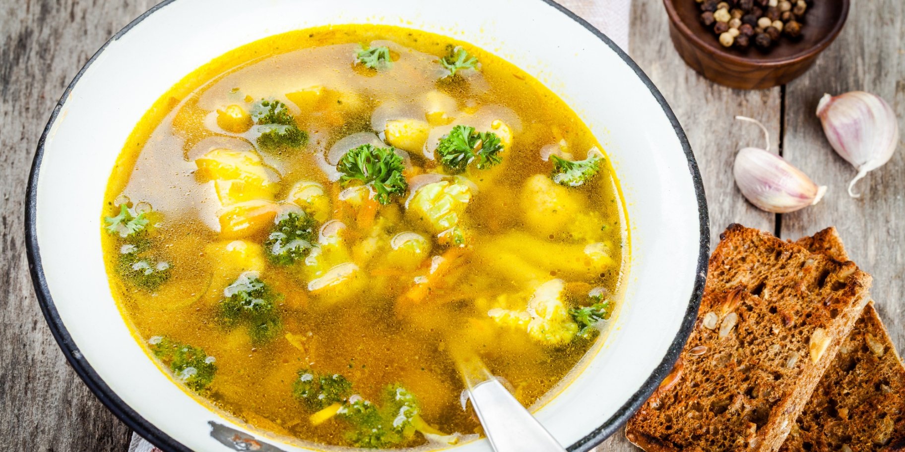 Суп с луком-пореем