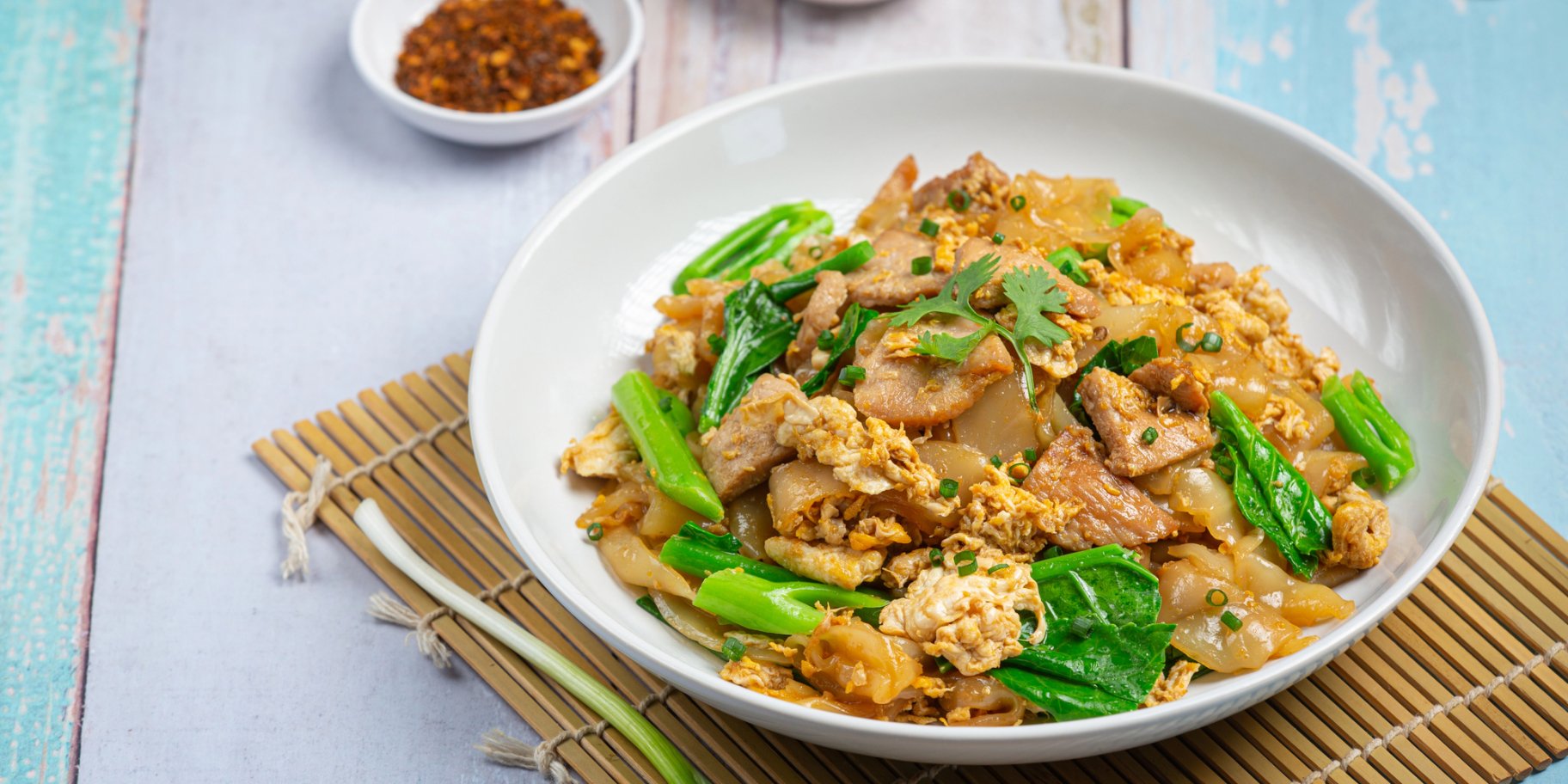 Рис з тофу, яйцем і бок-чой