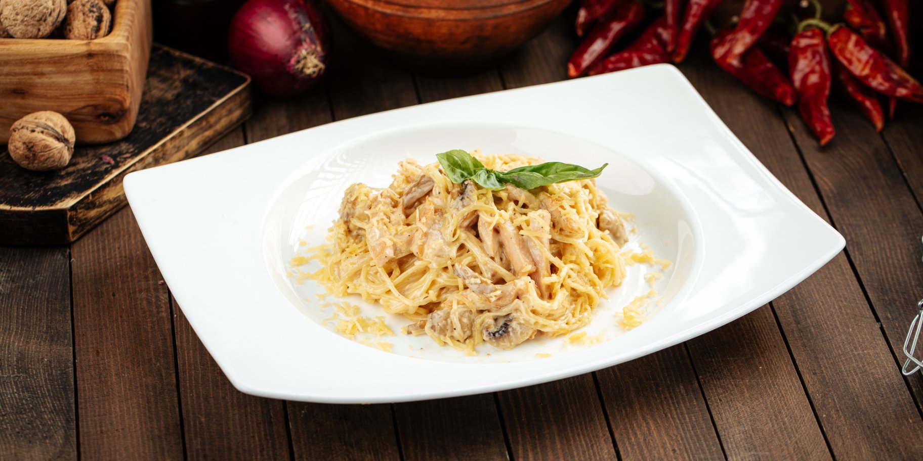 паста папарделле з грибами