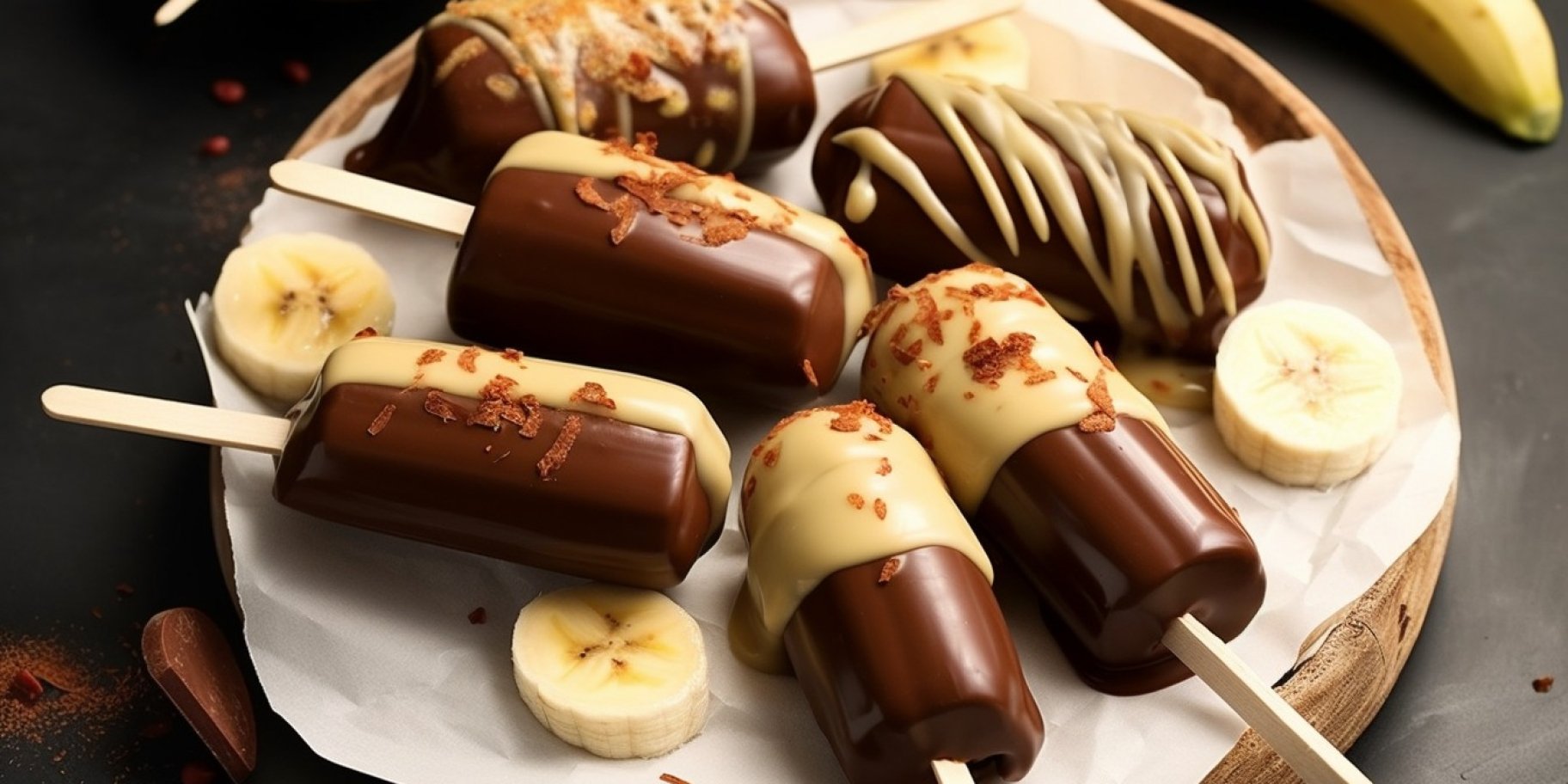 Банани в шоколаді та горіхах