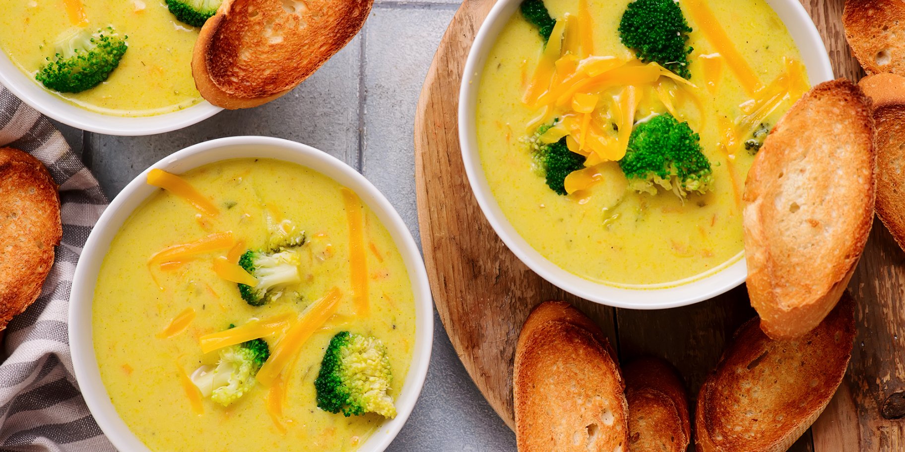 Сирний суп з броколі