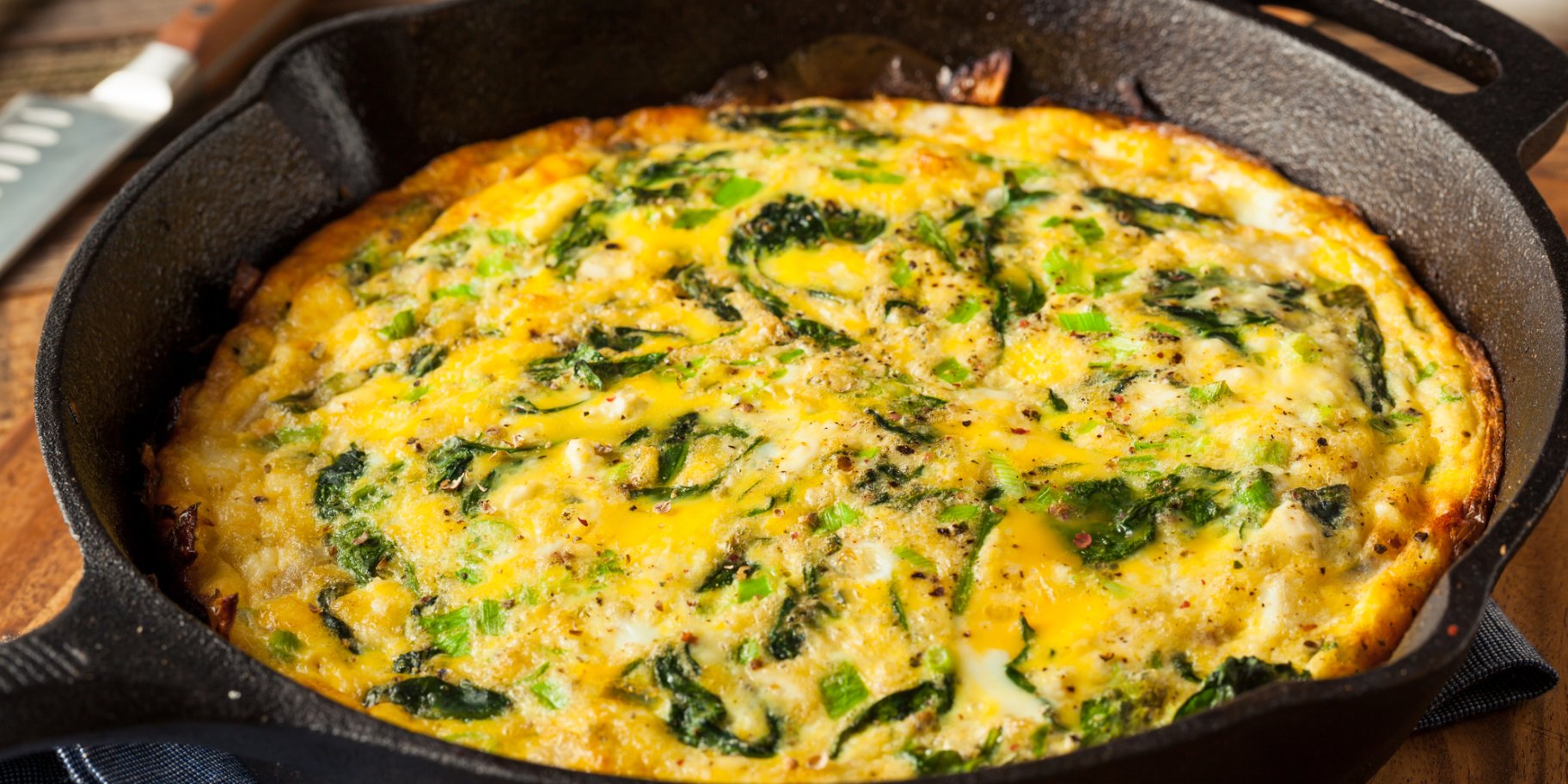 Омлет із зеленими овочами