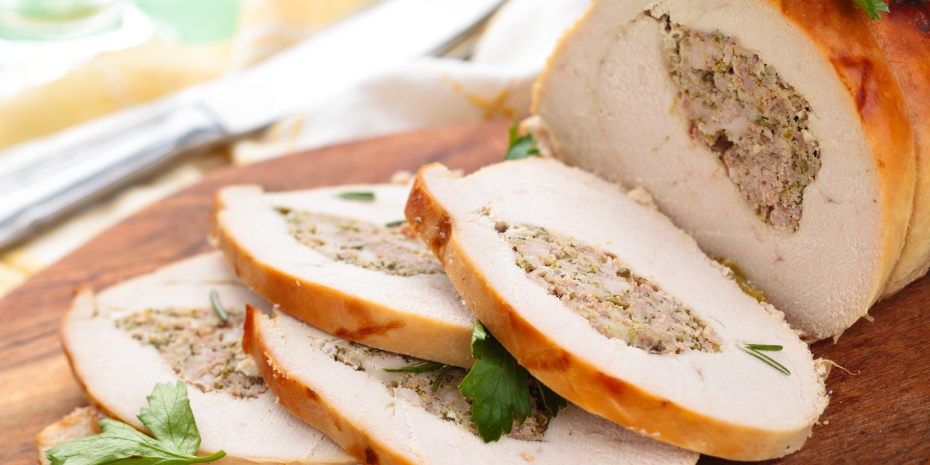 Индюшиный рулет с фаршем