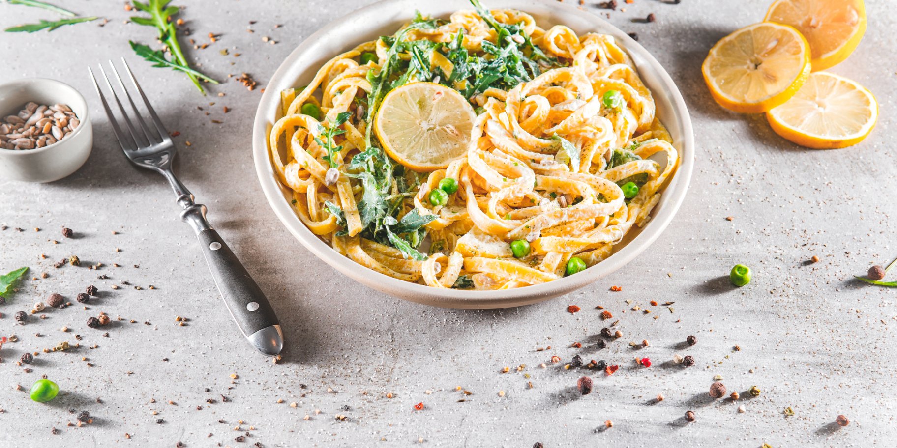 Тальятеле з лимонним соусом