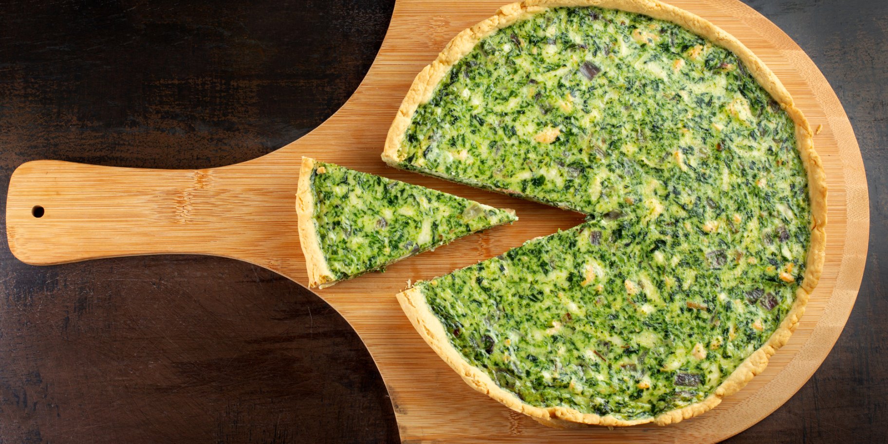 Кіш з песто і шпинатом рецепт