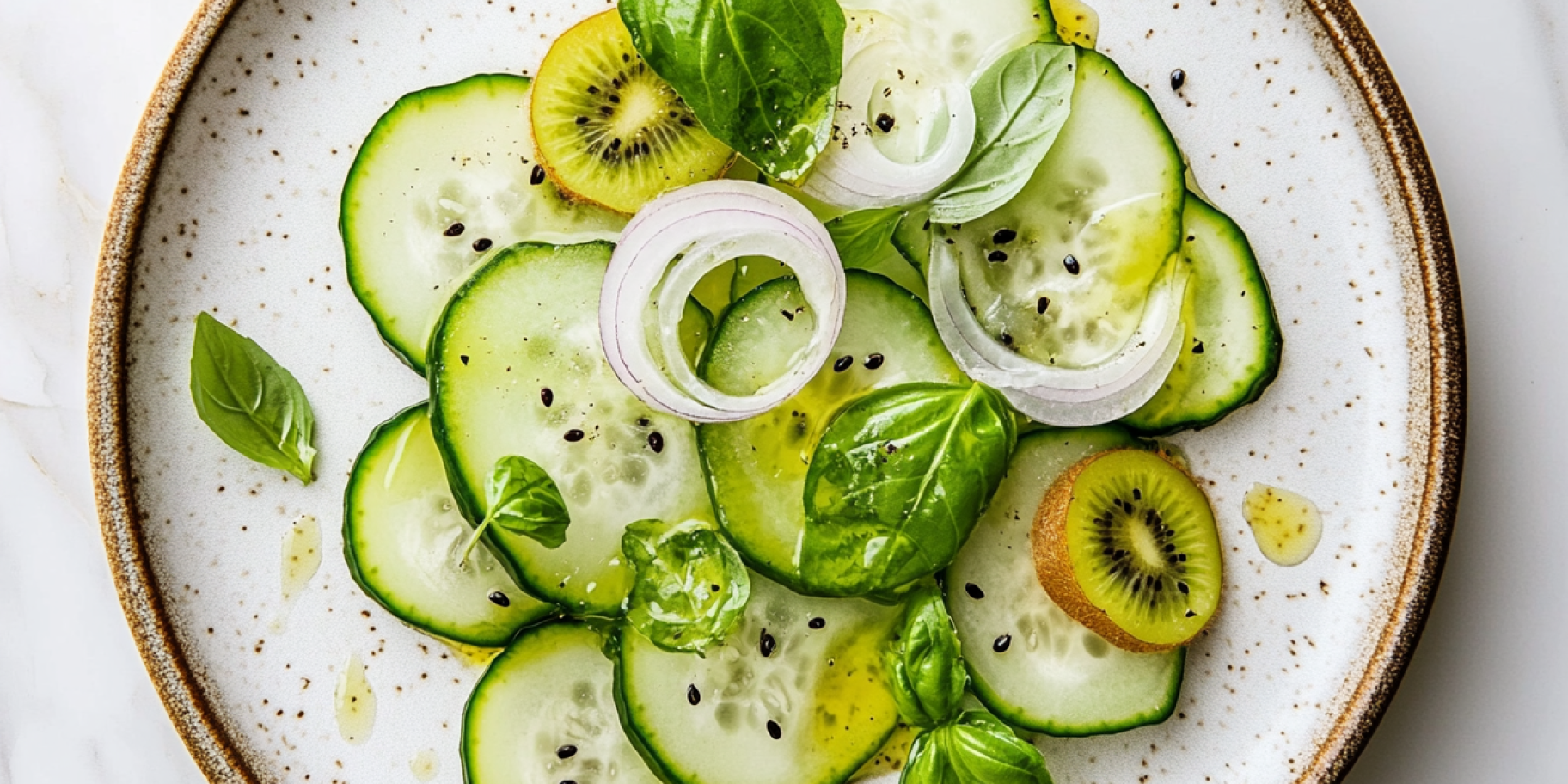 Карпачо з огірків і ківі