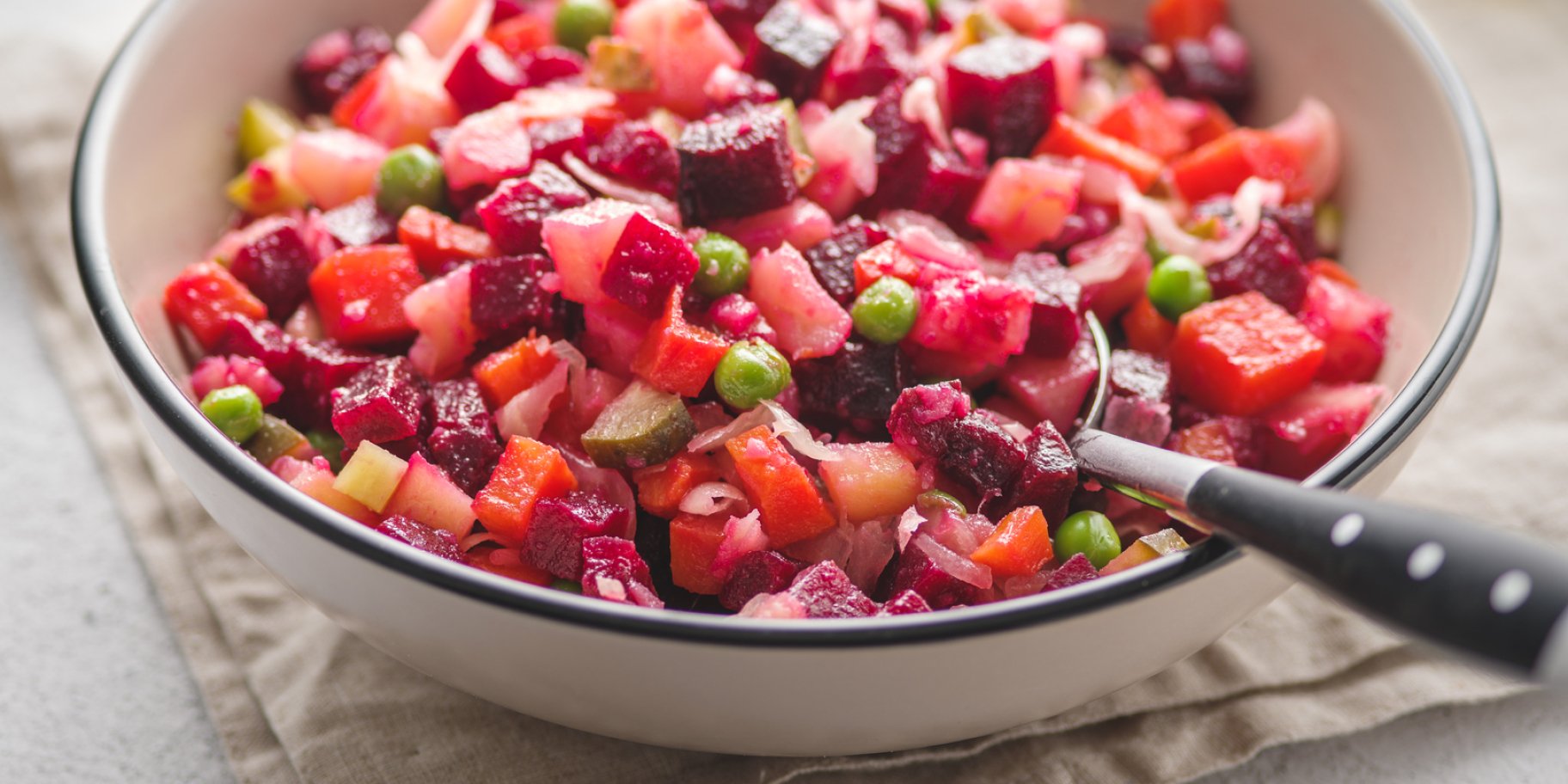 Винегрет с вареным нутом