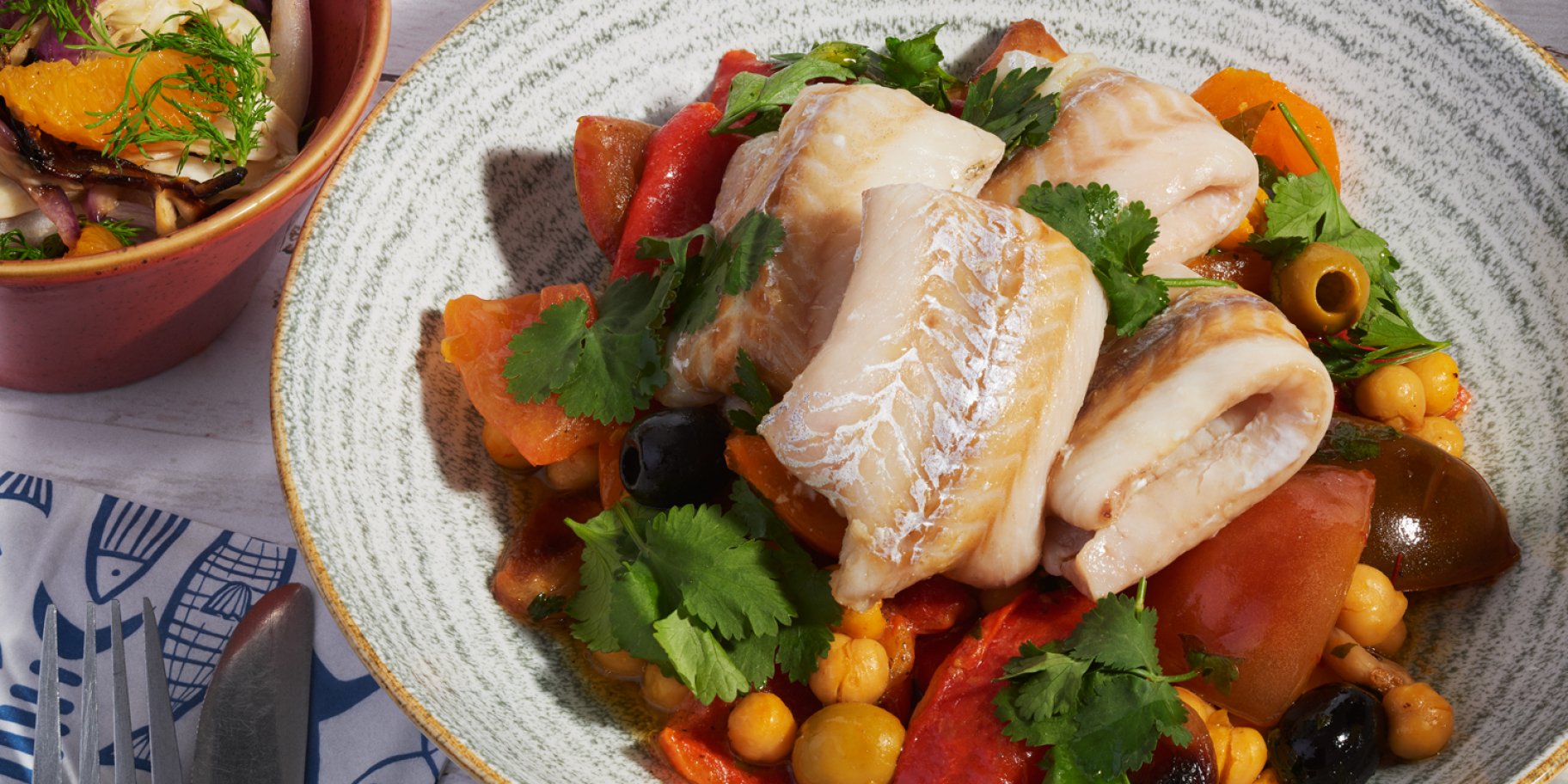 Минтай на парі з овочами